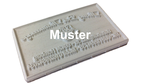 Ersatztextplatten Datumstempel