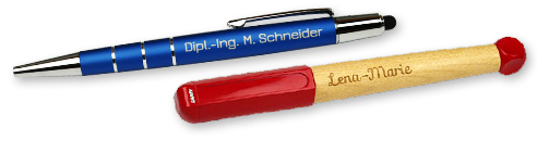 Kugelschreiber und Füller