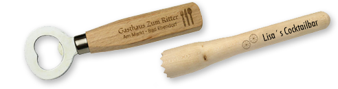 Stößel, Grillzangen, Flaschenöffner