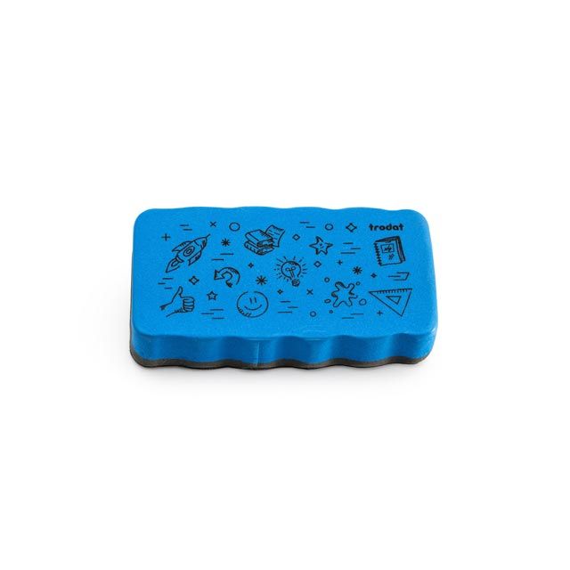 trodat magnetischer Whiteboard Schwamm blau  